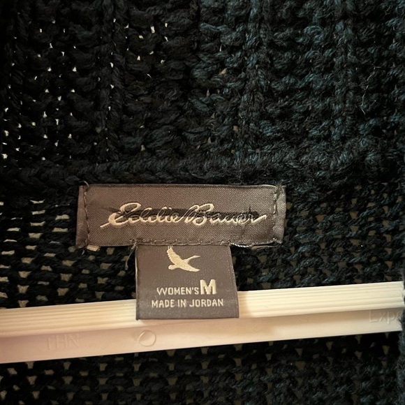 ⚫️ BOGO Eddie Bauer women’s cardigan zip up casual teal long sleeve size medium - Picture 4 of 8